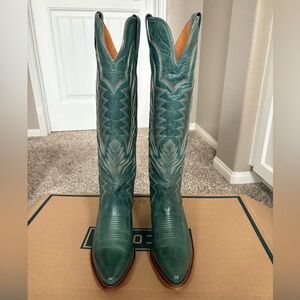Tecovas Teal Cowboy Boots